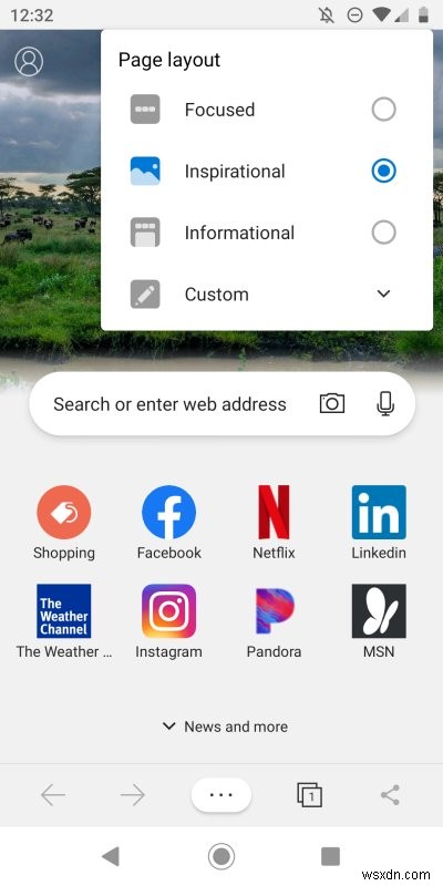 Microsoft Edge trên Android - Coi chừng, vật sắc nhọn