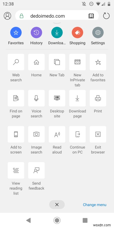 Microsoft Edge trên Android - Coi chừng, vật sắc nhọn