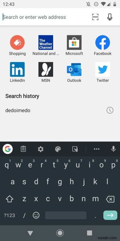 Microsoft Edge trên Android - Coi chừng, vật sắc nhọn