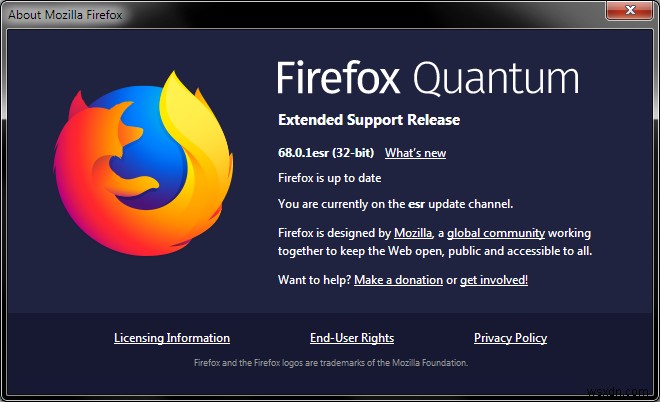 Lỗi Firefox &ID sự kiện 58