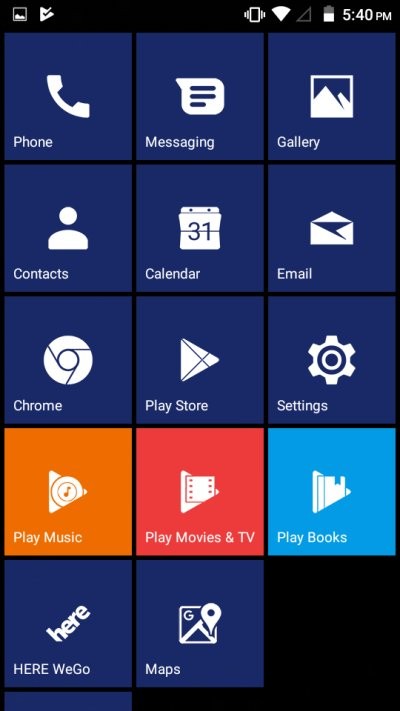 Làm cho Android trông giống như Windows Phone - thử nghiệm năm 2019