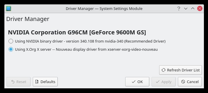 Máy tính xách tay LG 2009 của tôi đang chạy KDE neon