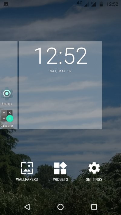 Moto G4 &các biểu tượng thanh trạng thái màu đen trên màn hình chính đột ngột