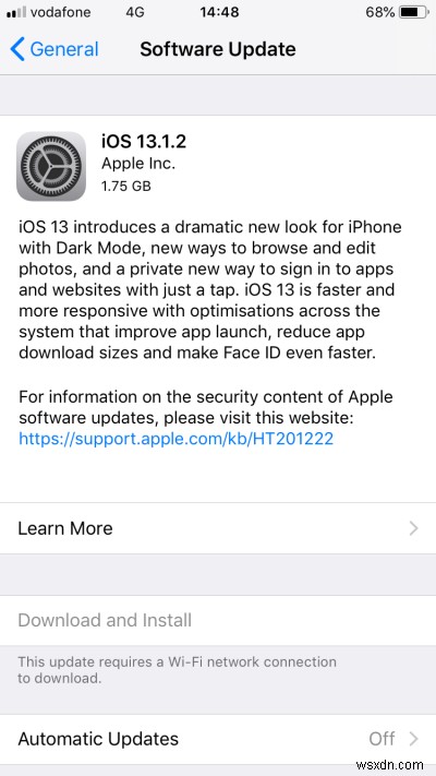 Đã thử nghiệm:Bản cập nhật iPhone 6s và iOS 13