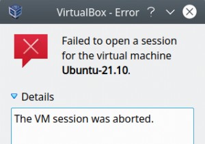 VirtualBox &lỗi NS_ERROR_FAILURE