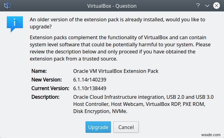 VirtualBox &lỗi VERR_SYMBOL_VALUE_TOO_BIG