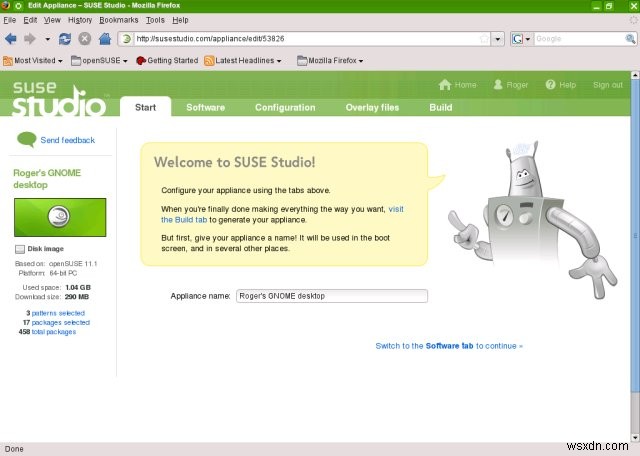 SUSE Studio - Tạo Linux của riêng bạn