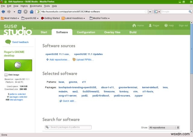 SUSE Studio - Tạo Linux của riêng bạn