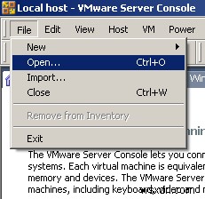 Cách sao chép máy ảo trong VMware Server