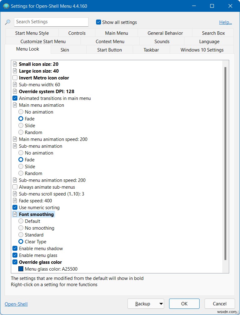 Cách sử dụng menu cổ điển trong Windows 11 với Open-Shell