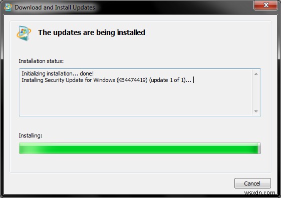 Windows 7, KB4474419 &cập nhật không thành công - Hướng dẫn