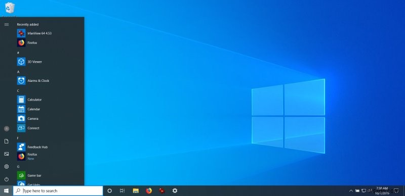 Windows 10 bản dựng gần đây &thiết lập tài khoản cục bộ