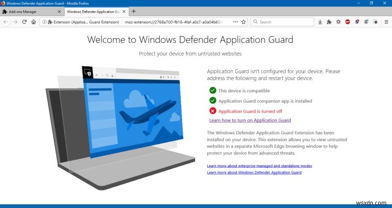 Tôi muốn dùng thử Windows Defender Application Guard