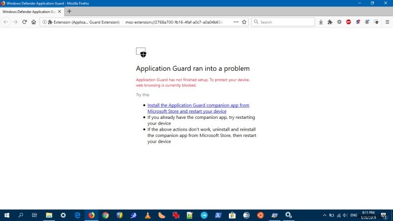 Tôi muốn dùng thử Windows Defender Application Guard