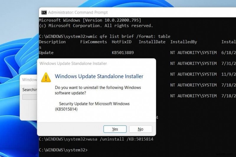 Windows 11:Cách gỡ cài đặt Windows Update (4 cách)