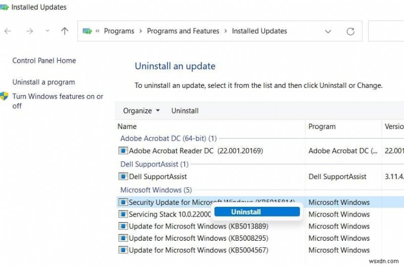 Windows 11:Cách gỡ cài đặt Windows Update (4 cách)