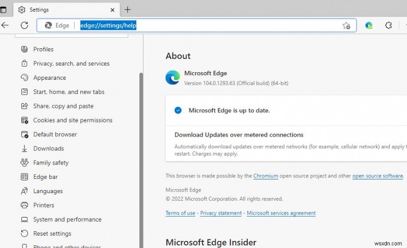 Microsoft edge không hoạt động sau khi cập nhật windows 11