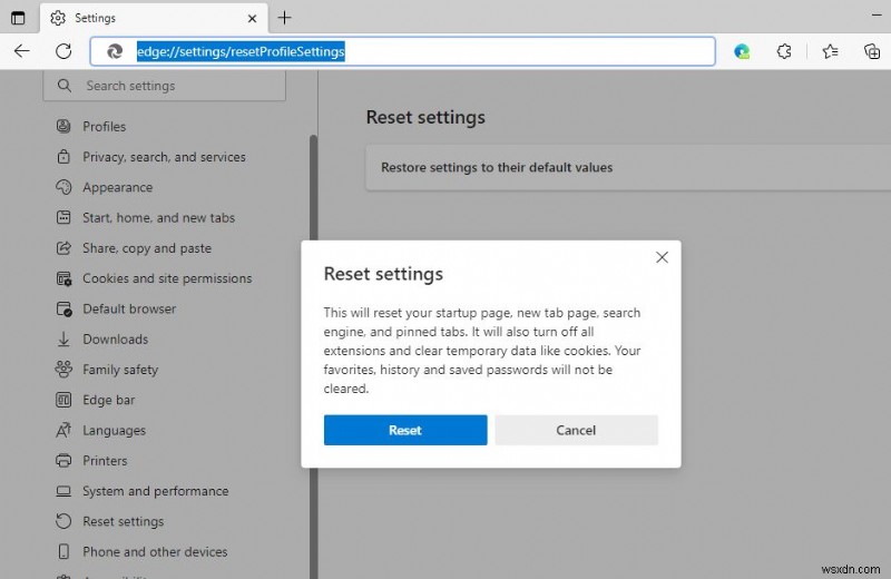 Microsoft edge không hoạt động sau khi cập nhật windows 11