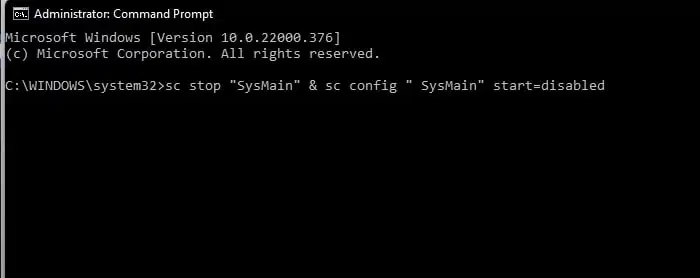 [Đã giải quyết] Dịch vụ lưu trữ SysMain Mức sử dụng đĩa cao trong Windows 11