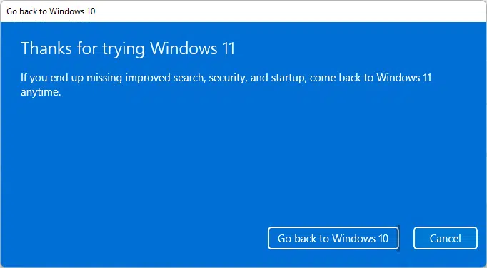 Cách hạ cấp windows 11 xuống 10 mà không mất dữ liệu (Sau 10 ngày)