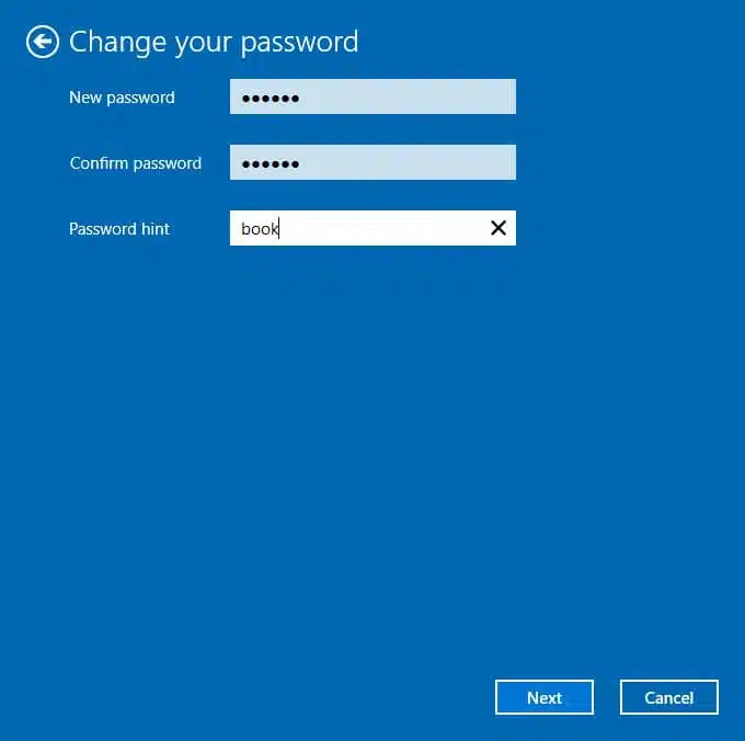 Cách tạo mật khẩu cho tài khoản người dùng windows 10