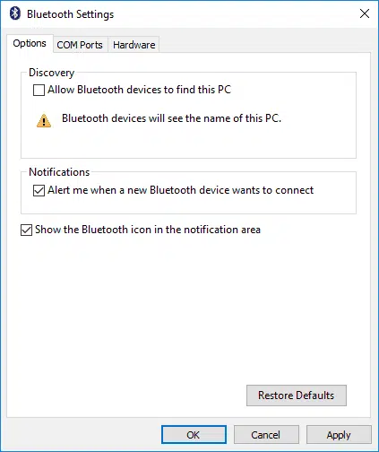 Đã giải quyết:Thiếu biểu tượng Bluetooth trên khay hệ thống trong Windows 10