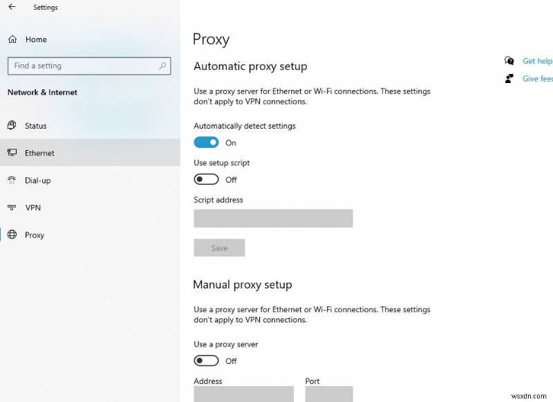 3 Các cách khác nhau để tắt cài đặt proxy trong windows 10