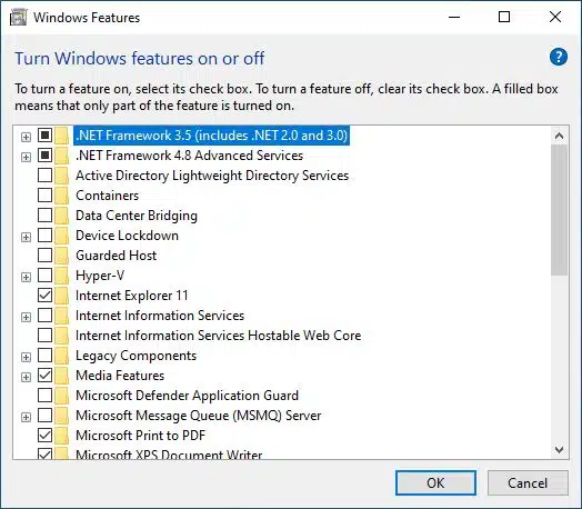 Đã giải quyết:Mã lỗi 0x800f0950 trong Windows 10 (.Net Framework 3.5)