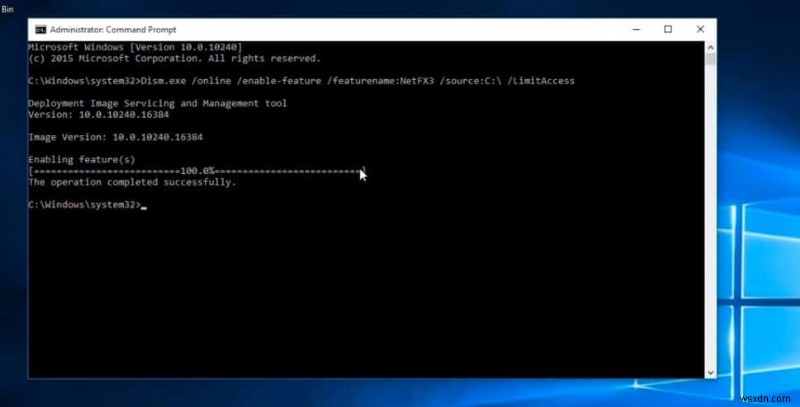 Đã giải quyết:Mã lỗi 0x800f0950 trong Windows 10 (.Net Framework 3.5)