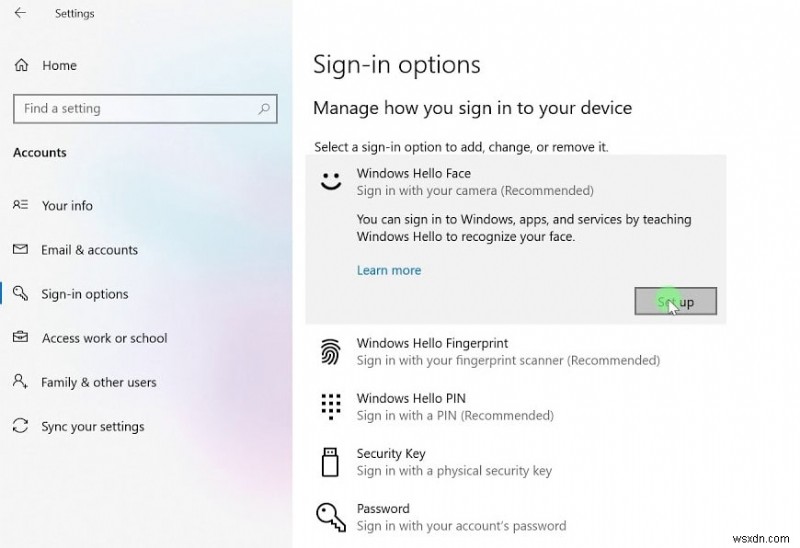 Đã giải quyết:Windows Hello không hoạt động sau khi cập nhật windows 10