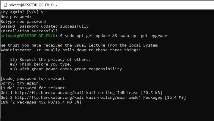 Cách cài đặt Kali Linux trên hệ thống con windows 10 (Hướng dẫn từng bước)