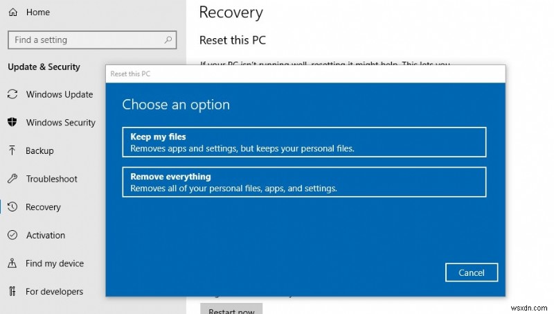 Đã giải quyết:Lỗi kiểm tra bảo mật kernel Lỗi màn hình xanh của Windows 10