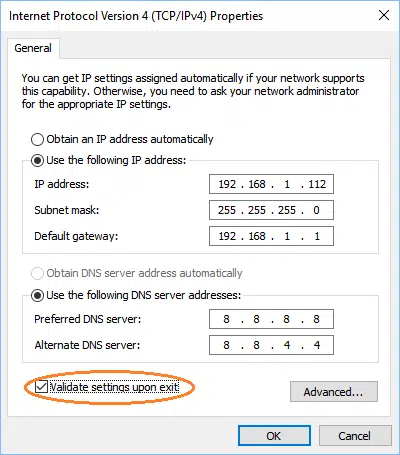 Sửa lỗi Ethernet không có lỗi cấu hình IP hợp lệ trong Windows 10