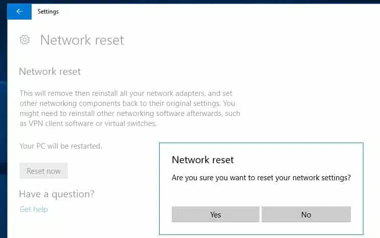Khắc phục sự cố kết nối mạng và Internet trong Windows 10, 8.1 và 7