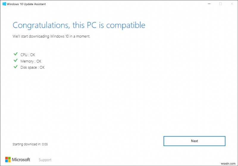 Tải xuống Windows 10 22H2 bằng công cụ Hỗ trợ cập nhật