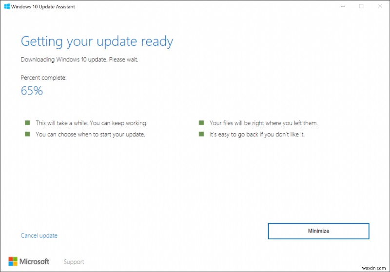 Tải xuống Windows 10 22H2 bằng công cụ Hỗ trợ cập nhật