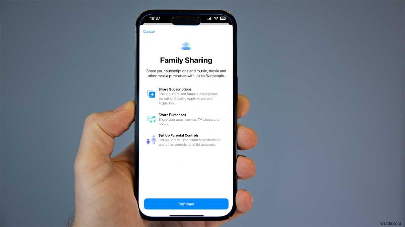 Cách thiết lập Apple Family Sharing trên iPhone