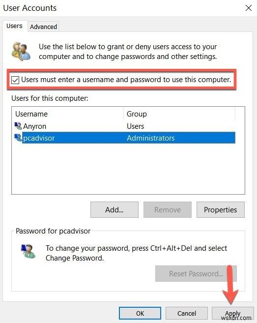 Cách xóa mật khẩu đăng nhập trong Windows