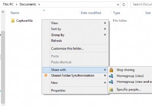 Sử dụng Tính năng chia sẻ nâng cao trên Windows