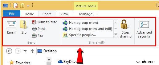 Hướng dẫn chi tiết về cách sử dụng tùy chọn trong tab chia sẻ của File Explorer (Phần 1)