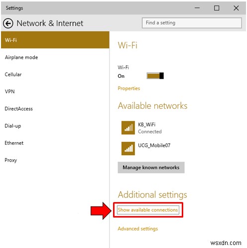 Cách kết nối với mạng không dây trong Windows 10