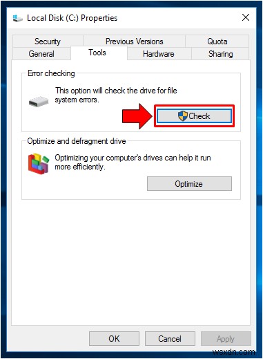 Cách sử dụng Tiện ích Check Disk trong Windows 10