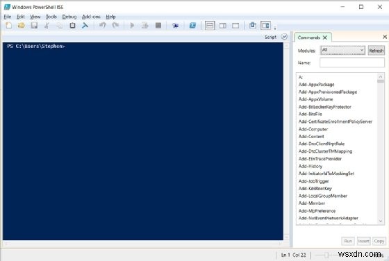 Microsoft PowerShell ISE:IDE tập lệnh Windows tối ưu 