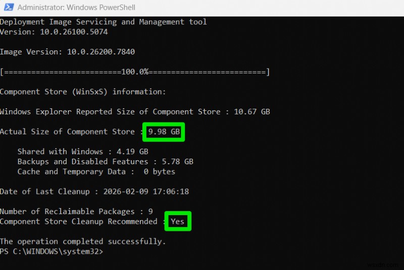 Làm sạch thư mục WinSxS một cách an toàn:Hướng dẫn đầy đủ về bộ nhớ Windows 