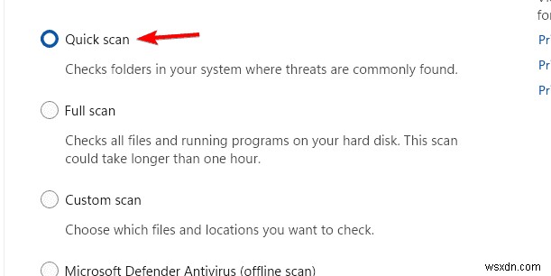 Quét Windows Defender:Toàn bộ và Ngoại tuyến – Cái nào tốt nhất cho PC của bạn? 