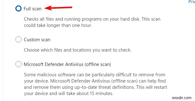 Quét Windows Defender:Toàn bộ và Ngoại tuyến – Cái nào tốt nhất cho PC của bạn? 