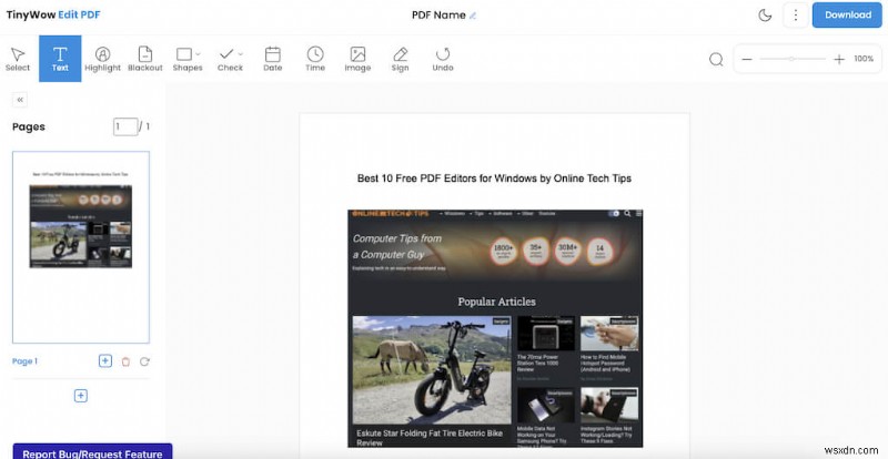 10 trình chỉnh sửa PDF miễn phí hàng đầu cho Windows - Công cụ đáng tin cậy để chỉnh sửa và ký tên 