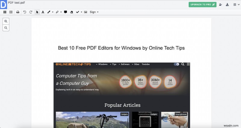 10 trình chỉnh sửa PDF miễn phí hàng đầu cho Windows - Công cụ đáng tin cậy để chỉnh sửa và ký tên 