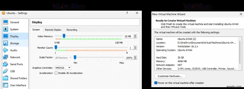 VirtualBox so với VMware:Nền tảng ảo hóa nào mang lại hiệu suất tốt nhất? 