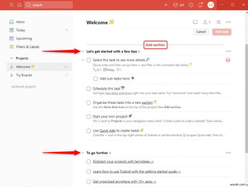 Todoist so với Microsoft To Do:Chọn Trình quản lý tác vụ tốt nhất cho quy trình làm việc của bạn 